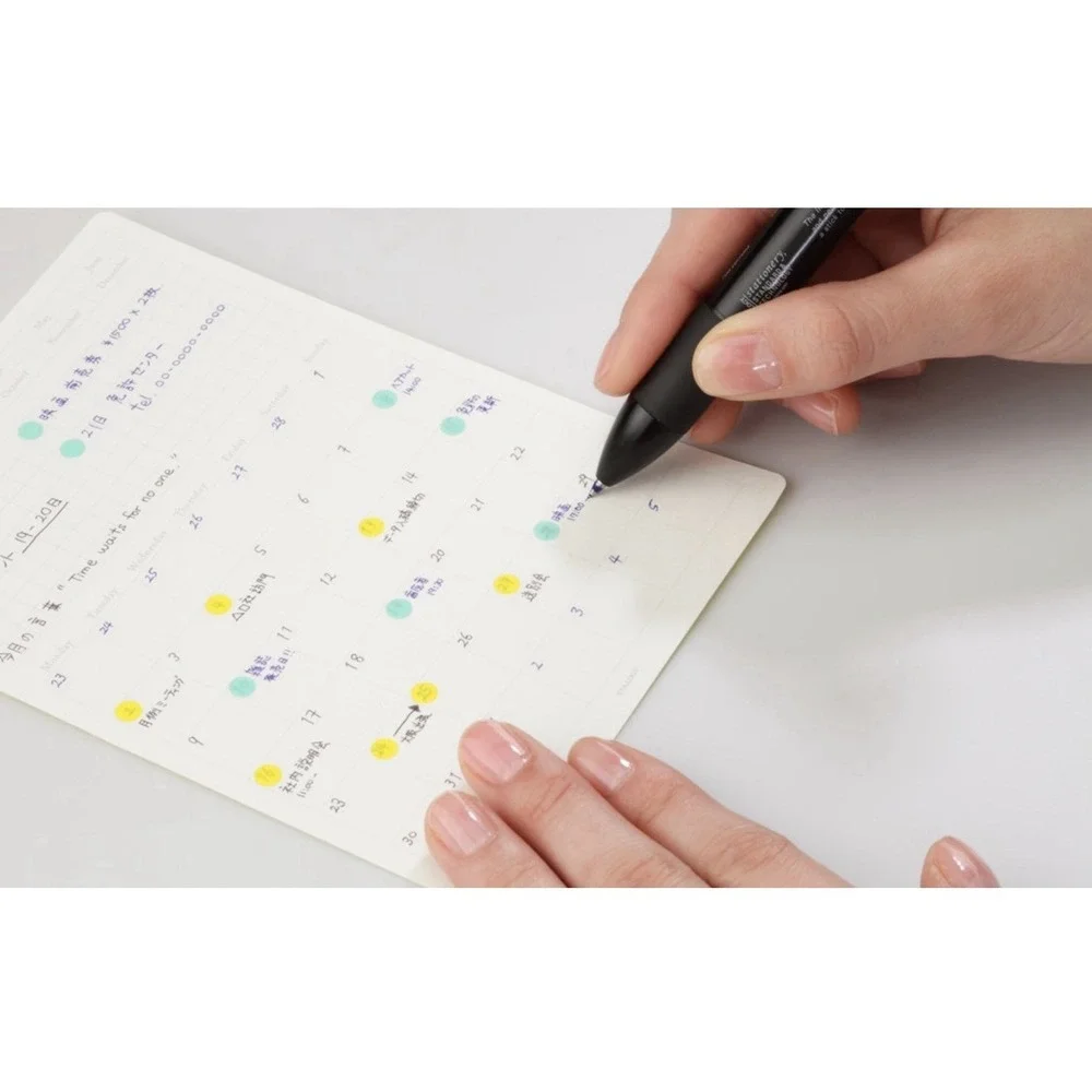 NEW Stalogy Removable Seal Calendar Blank S Free Monthly Planner JAPAN